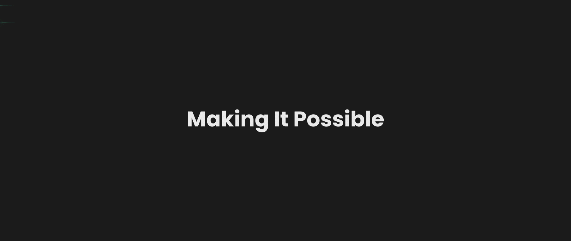 Making It Possible (1)